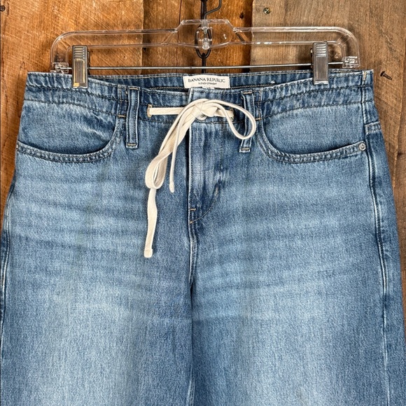 Banana Republic Slouch Straight Light Blue Full Jeans - Picture 5 of 9